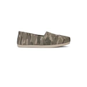 NEW TOMS women's alpargata cloudbound slip-on shoes in taupe grey camo